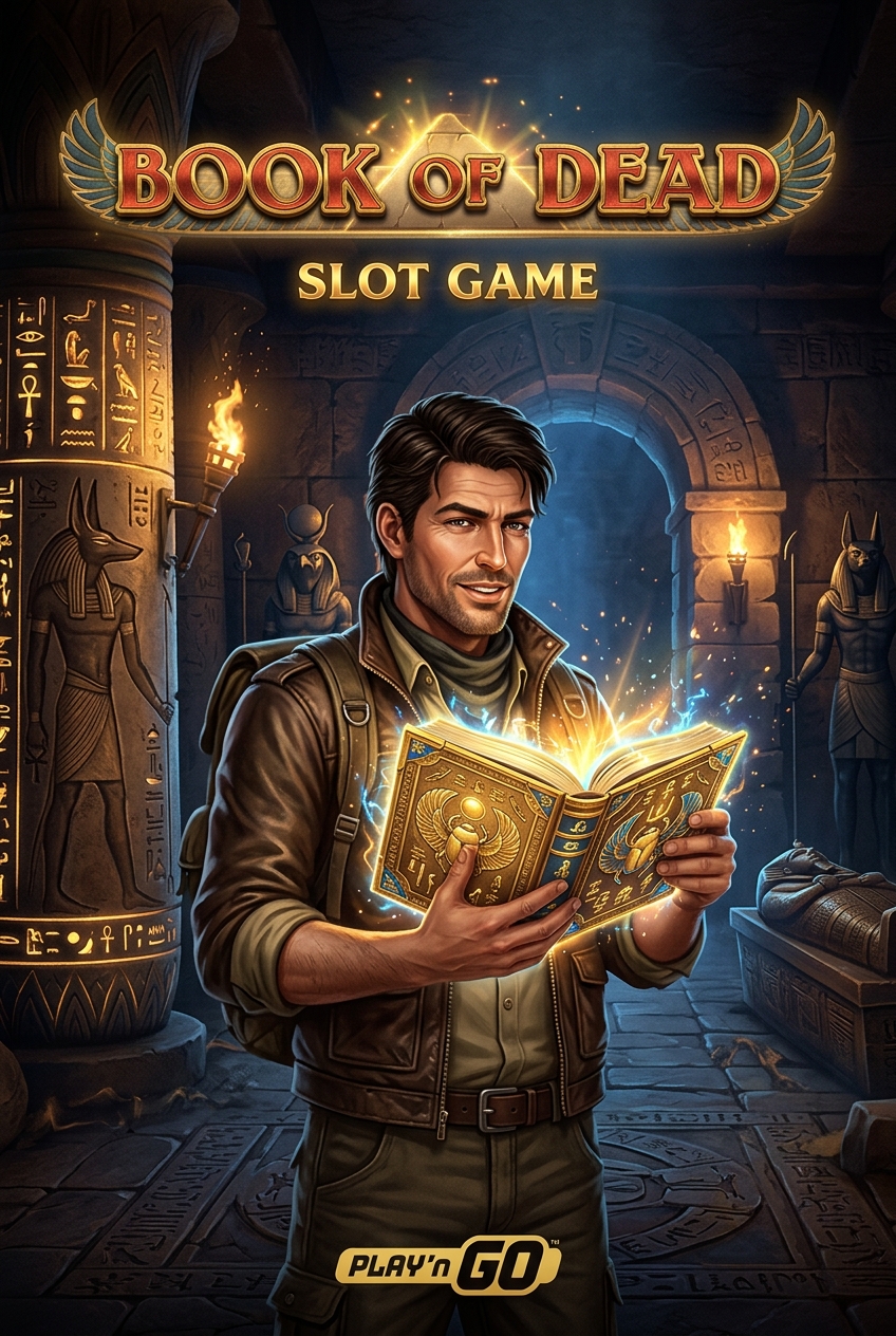 Book of Dead slot cover — Rich Wilde Egyptian adventure Play'n GO