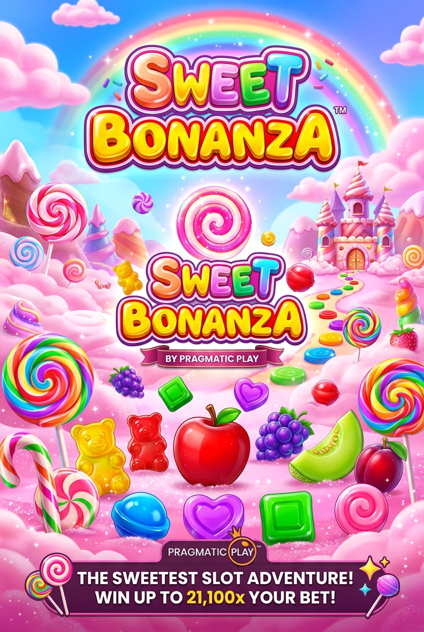 Sweet Bonanza slot cover — Pragmatic Play candy tumble game